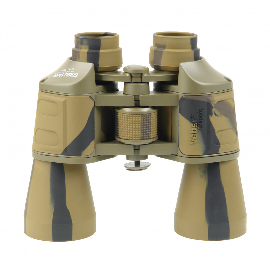Бинокль Veber Classic БПШЦ 10x50 VRWA широкоугольный, камуфлированный