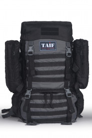 Рюкзак тактический Сармат 3, Оксфорд (рип-стоп), черный-серый, 55 л, ТАЙФ