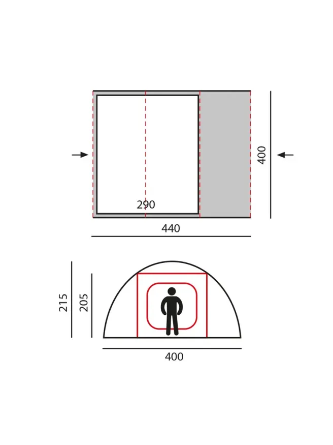 Палатка-шатер Scarp зеленый, Btrace