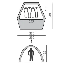 Быстросборная палатка Home 4 зеленая, Btrace