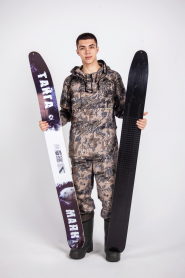 Лыжи Тайга, дерево-пластик, длина 165 см, ширина 150 мм