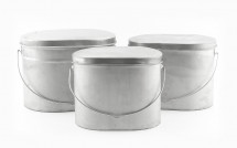 Набор из 3-х котелков 6,5;10;12 л "Матрешка" (титан) Роза Ветров