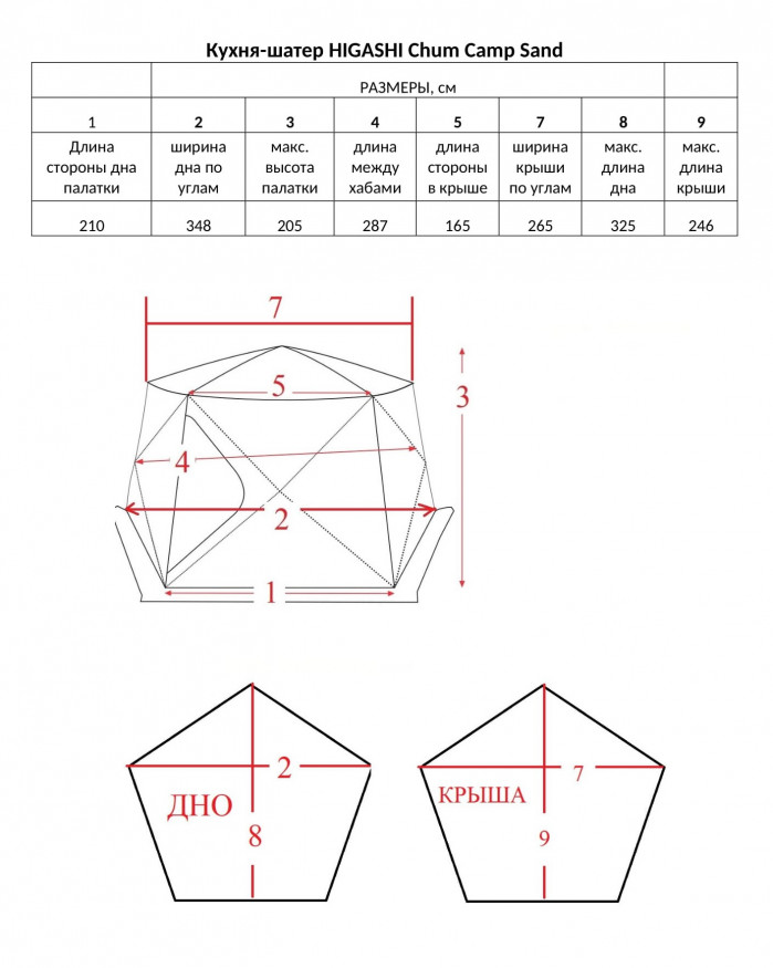 Шатер Higashi Chum Camp Sand