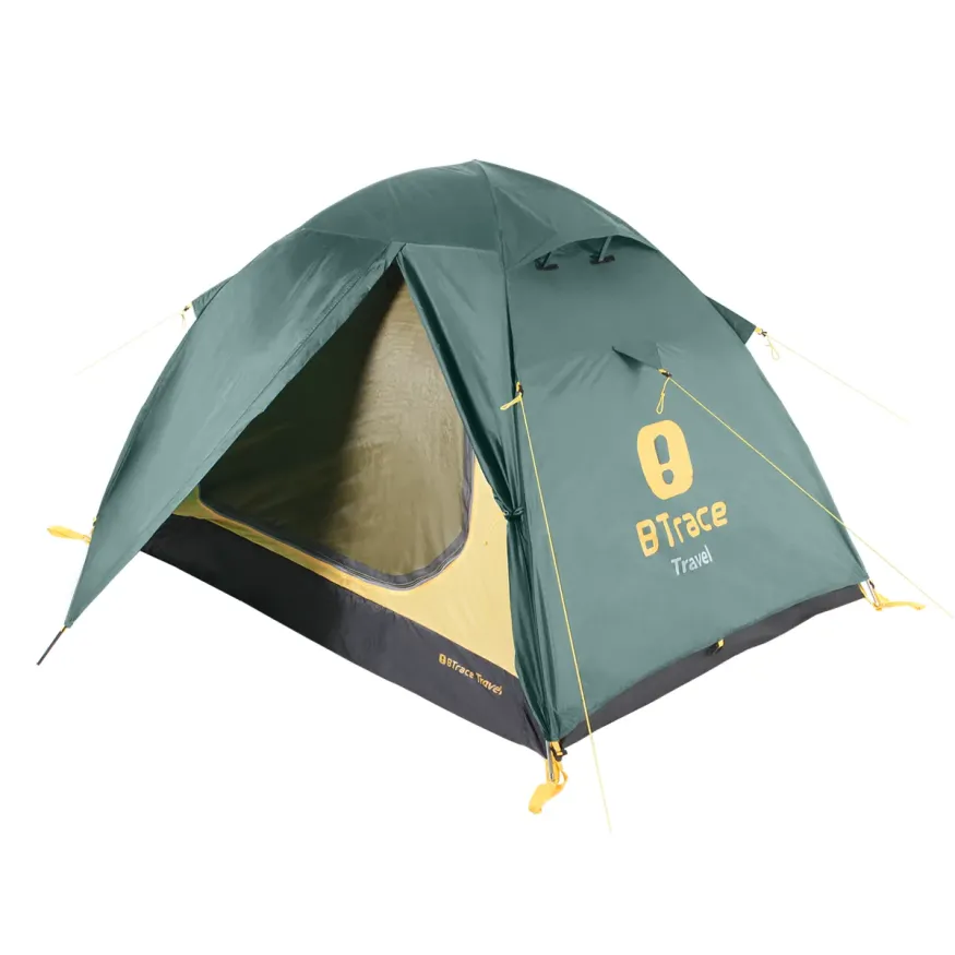 Палатка Travel 2-местная, зеленая, Btrace